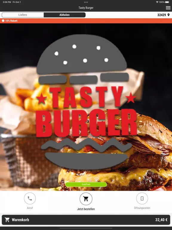 Скриншоты Tasty Burger Minden iPad 