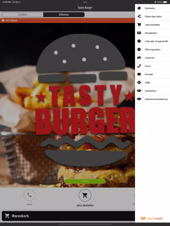 Скриншоты Tasty Burger Minden iPad 