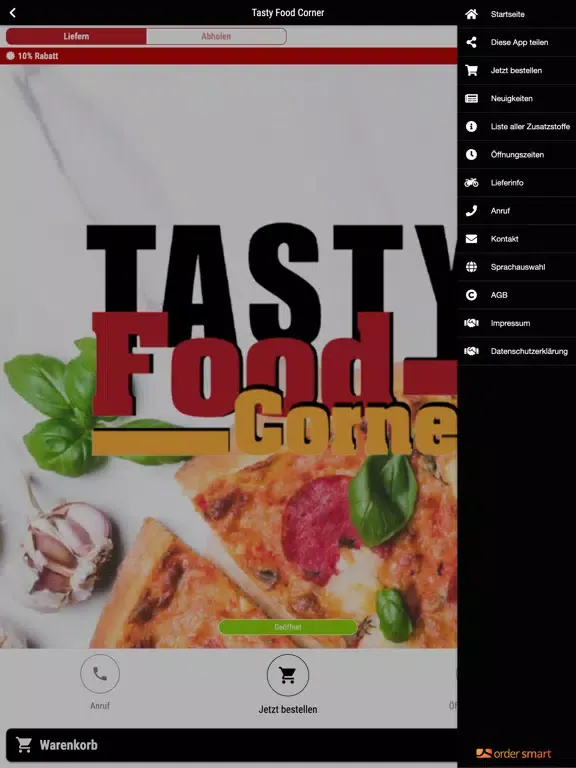 Tasty Food Corner iPad  स्क्रीनशॉट