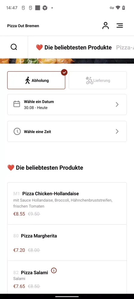 Pizza Out Bremen स्क्रीनशॉट