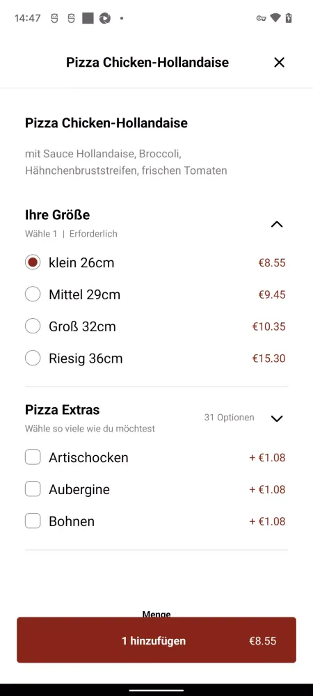Pizza Out Bremen स्क्रीनशॉट