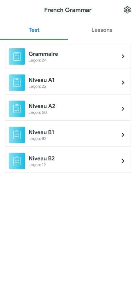 French Grammar Screenshots