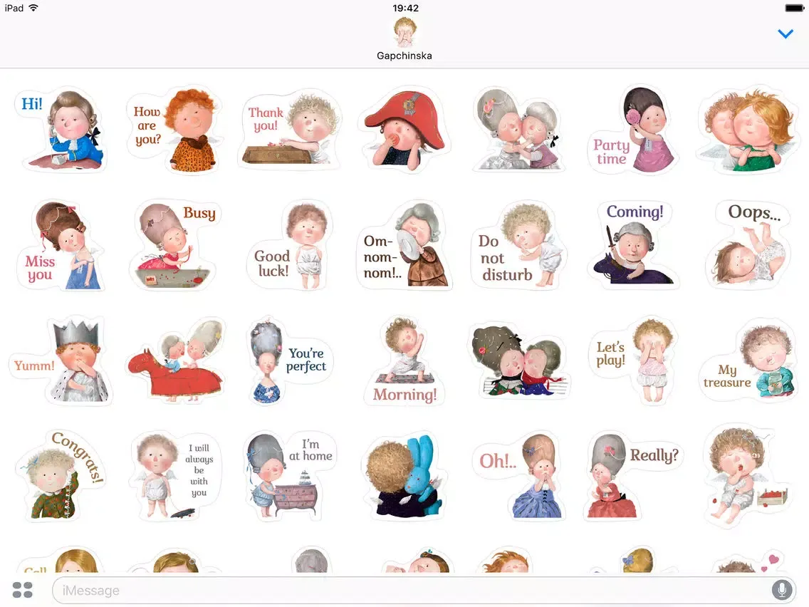 Capturas de tela do GAPCHINSKA Stickers — Supplier of Happiness №1 iPad 