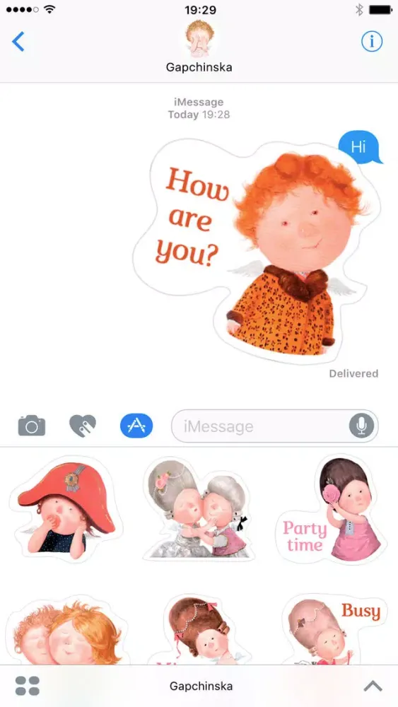 Capturas de tela do GAPCHINSKA Stickers — Supplier of Happiness №1