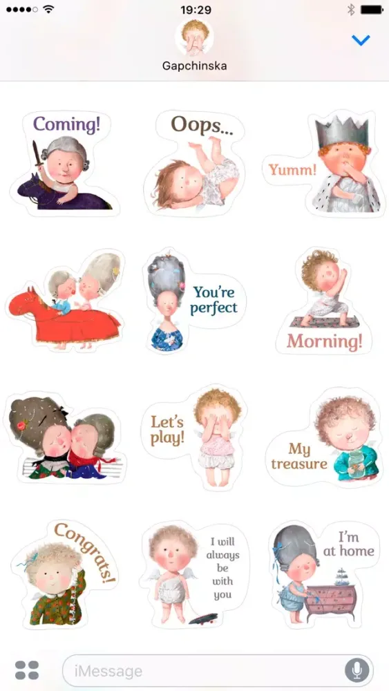 Capturas de tela do GAPCHINSKA Stickers — Supplier of Happiness №1