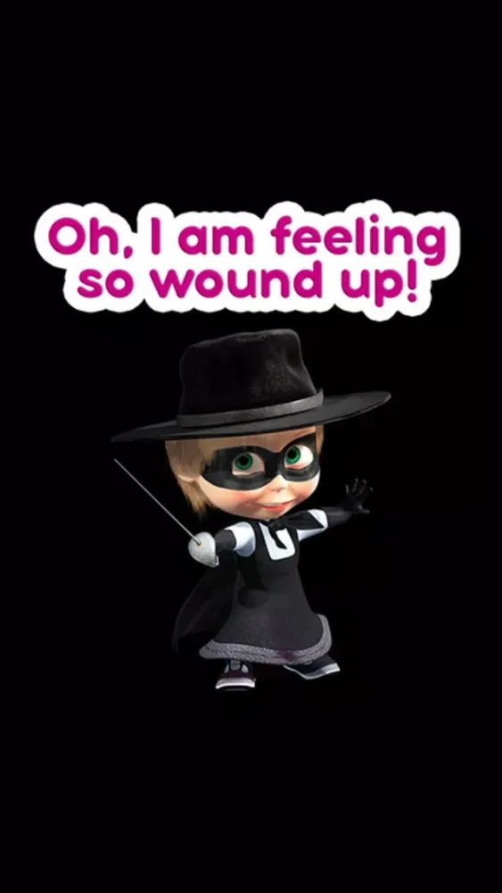 ภาพหน้าจอของ Masha and the Bear: stickers for iMessage