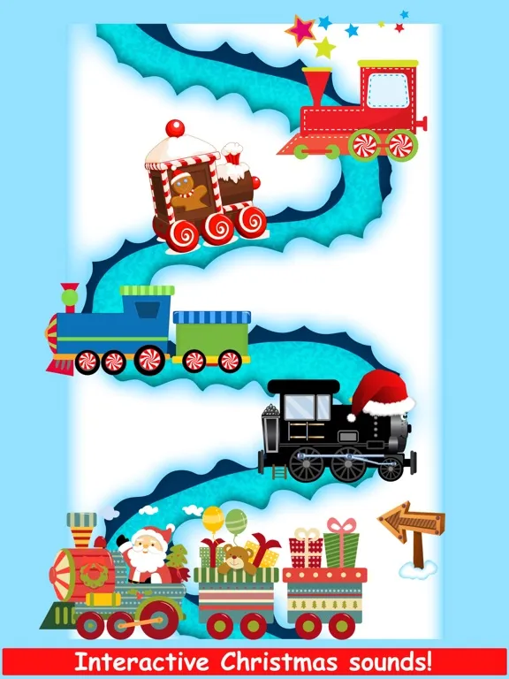 Christmas Train Snowman Games iPad Screenshots