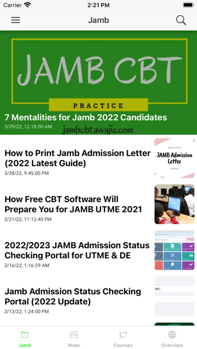 JAMB CBT Practice & Results + स्क्रीनशॉट