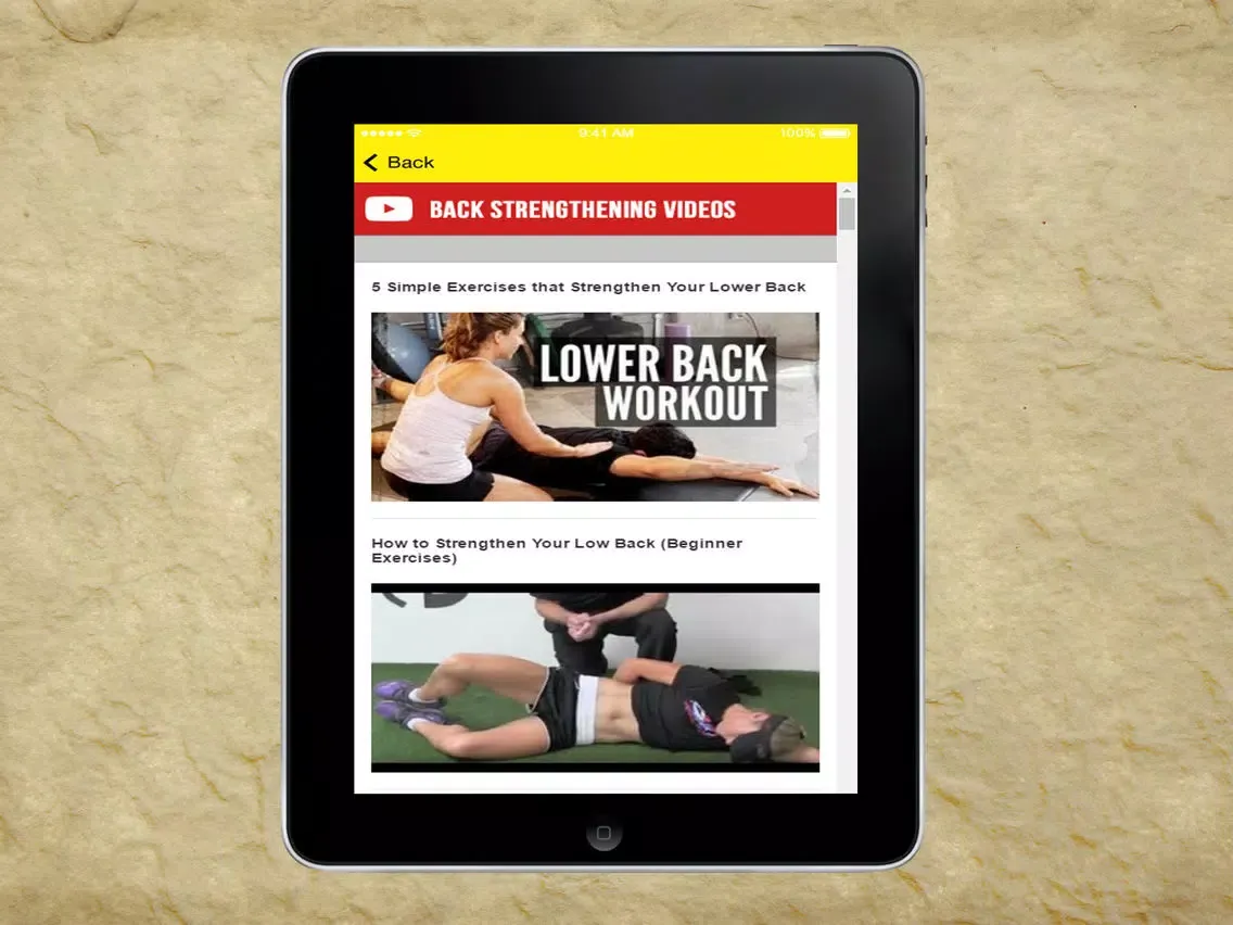 Back Strengthening Exercises - Kill Your Back Pain iPad  Screenshots