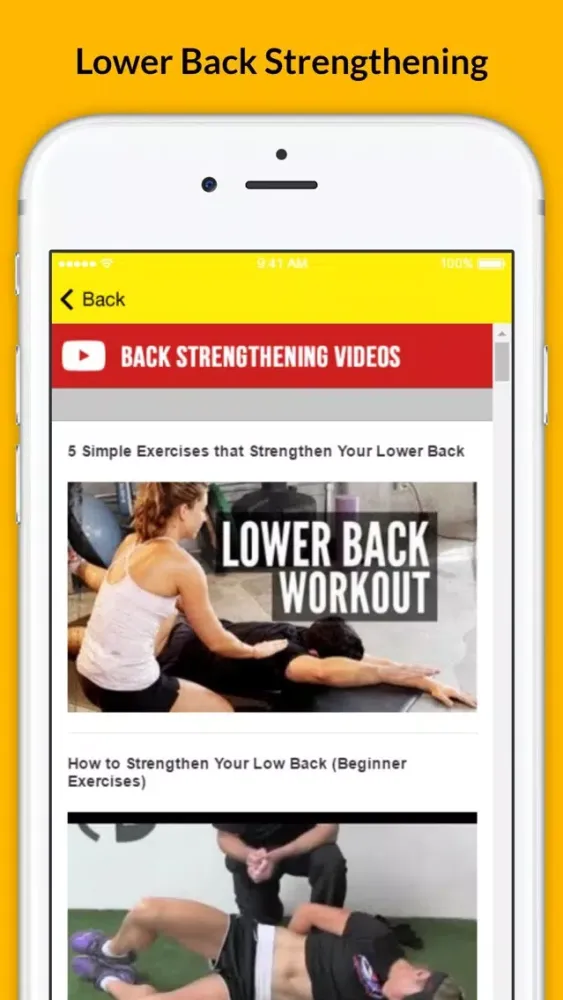Back Strengthening Exercises - Kill Your Back Pain Screenshots