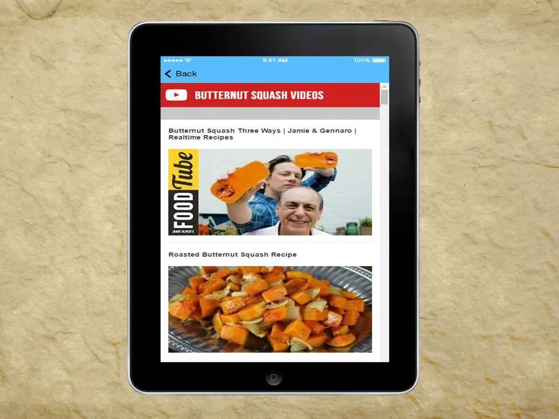 Butternut Squash Recipes - Soup in Thai Curry Paste iPad 應用截圖