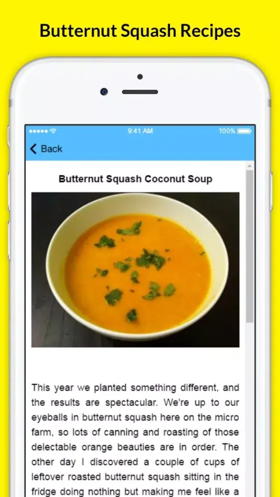 Butternut Squash Recipes - Soup in Thai Curry Paste應用截圖