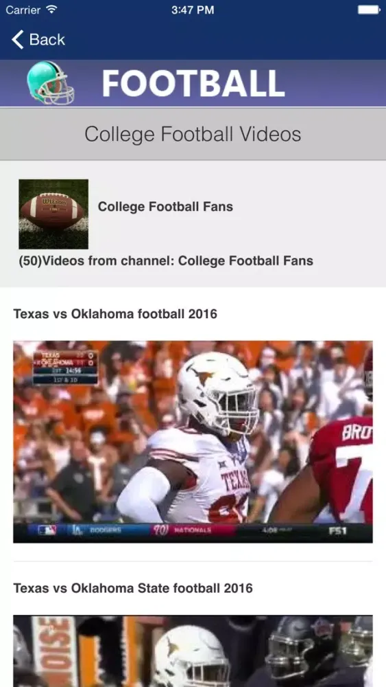College Football Scoreboard, News and Live Scores Ekran Görüntüleri