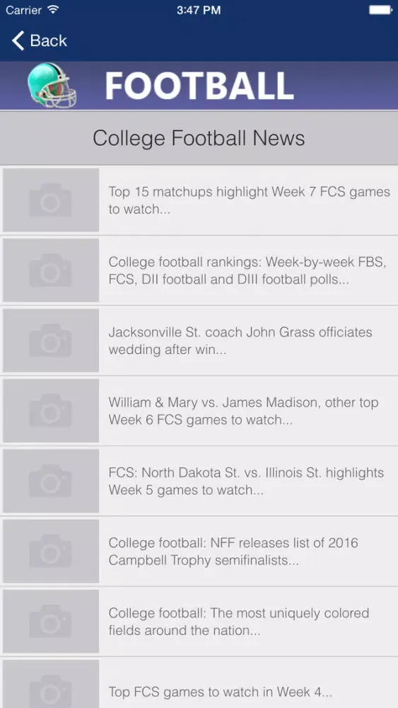 College Football Scoreboard, News and Live Scores Ekran Görüntüleri