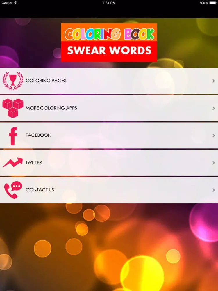 Screenshot di Swear Words Coloring Books For Adults HD iPad 
