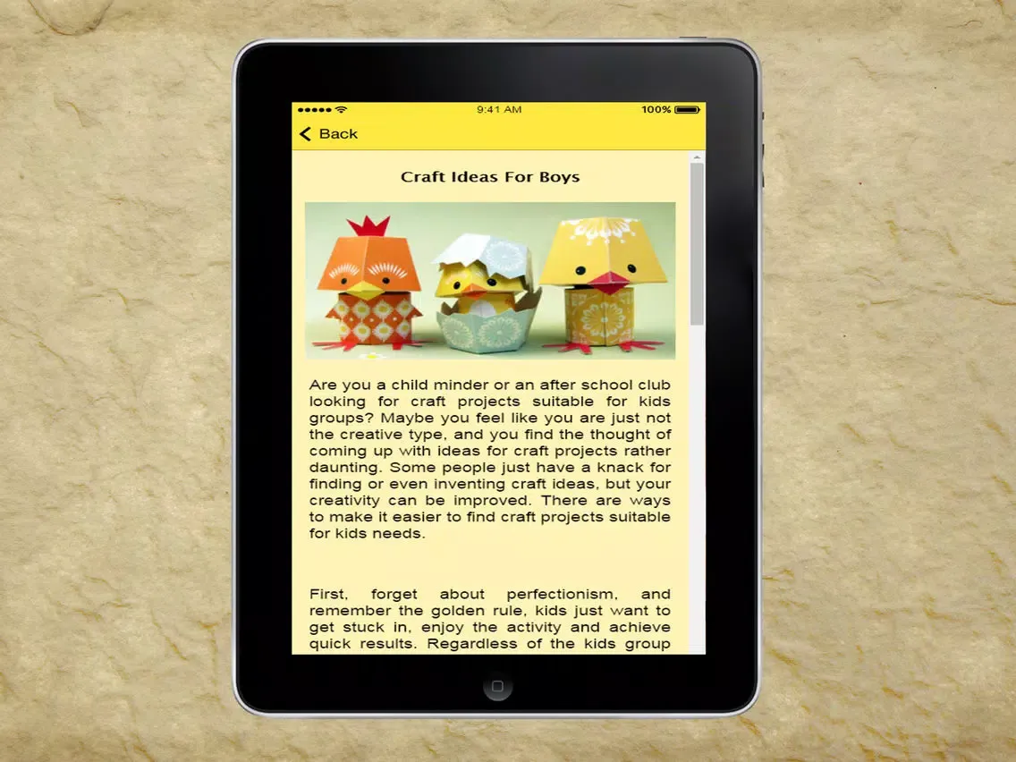 Capturas de tela do Craft Ideas For Kids - Quick & Easy Kids Crafts that ANYONE Can Make iPad 