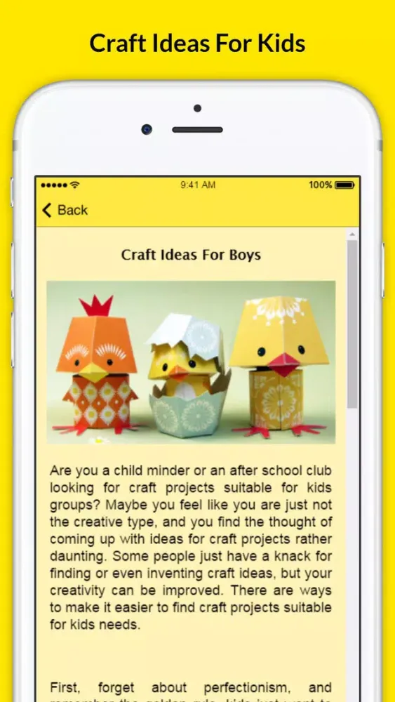 Capturas de tela do Craft Ideas For Kids - Quick & Easy Kids Crafts that ANYONE Can Make