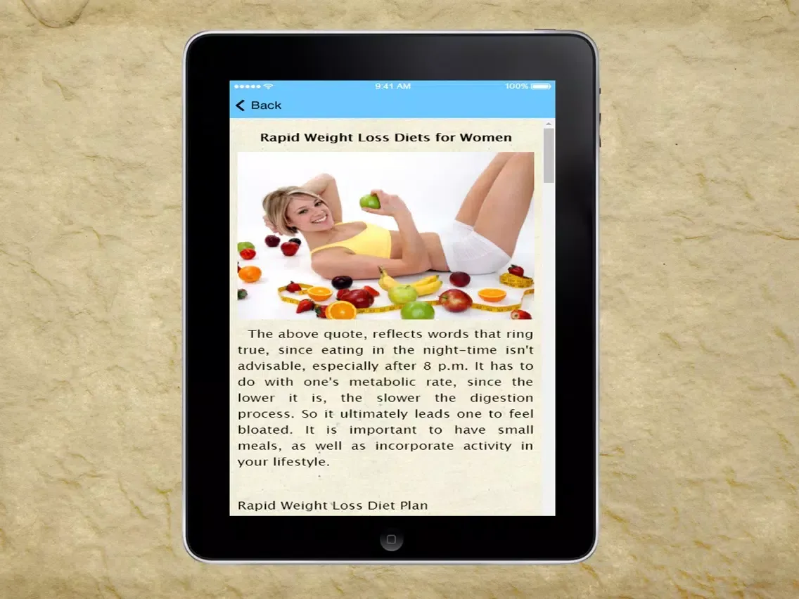 Diet Coach - Rapid Weight Loss Diets iPad  Screenshots