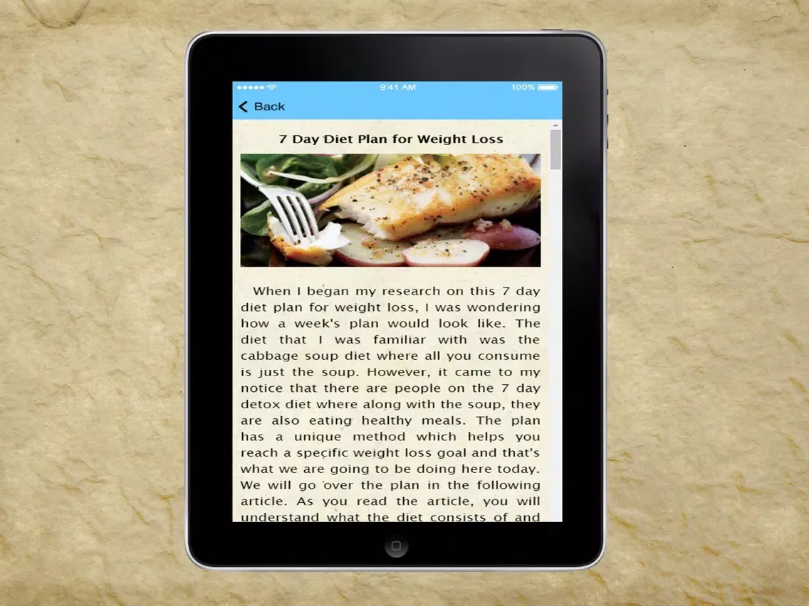 Diet Coach - Rapid Weight Loss Diets iPad  Screenshots