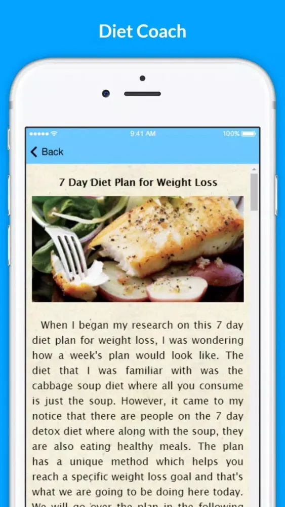 Diet Coach - Rapid Weight Loss Diets Screenshots