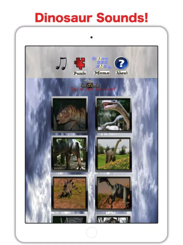 Ảnh chụp màn hình của Dinosaur World! Dinos For Kids iPad 