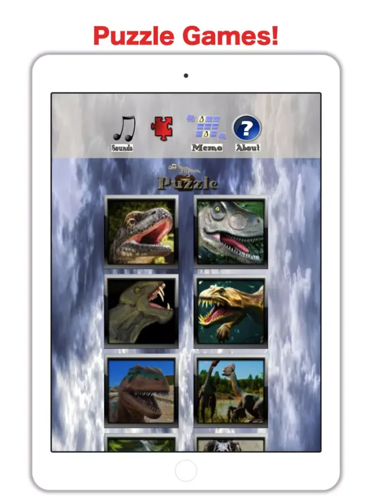 Ảnh chụp màn hình của Dinosaur World! Dinos For Kids iPad 