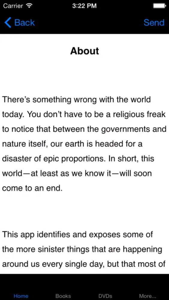 Tangkapan skrin Guide to the End of the World