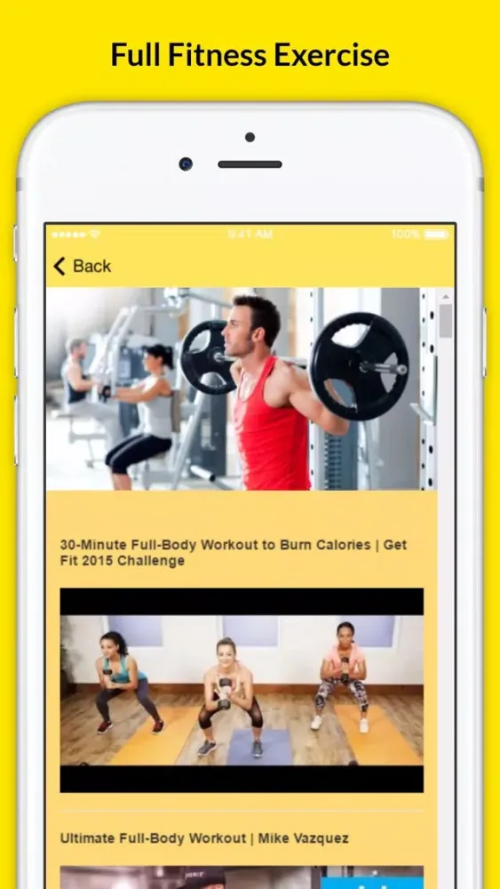 Tangkapan skrin Full Fitness Exercise - Cross Training Workouts