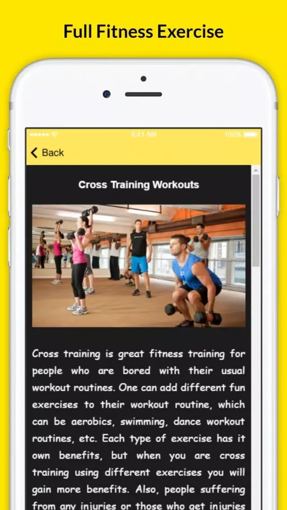 Tangkapan skrin Full Fitness Exercise - Cross Training Workouts