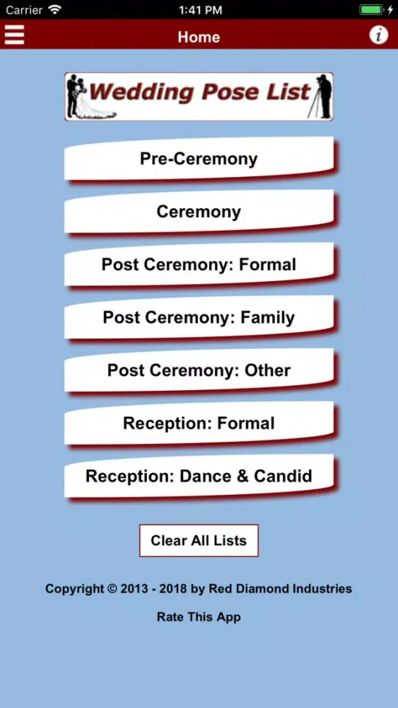 Wedding Pose Checklist应用截图