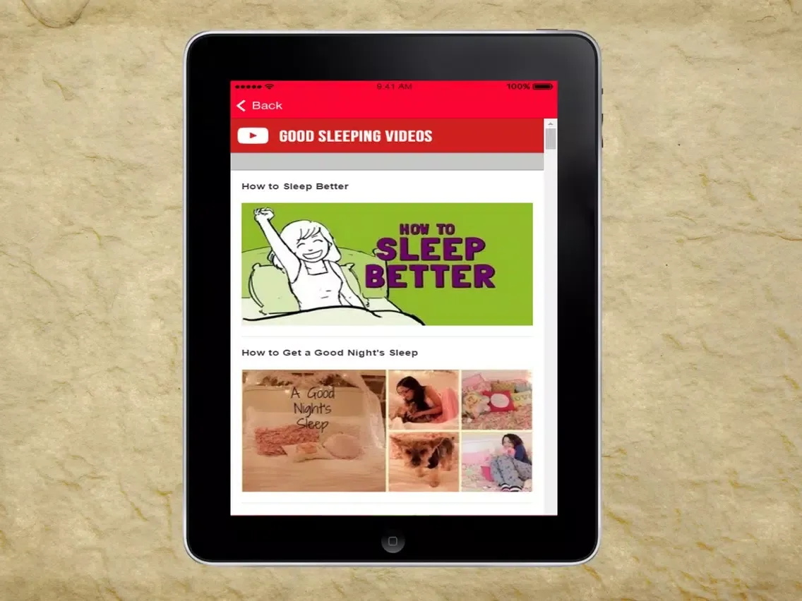 Capturas de pantalla de How to Get a Good Sleep iPad 