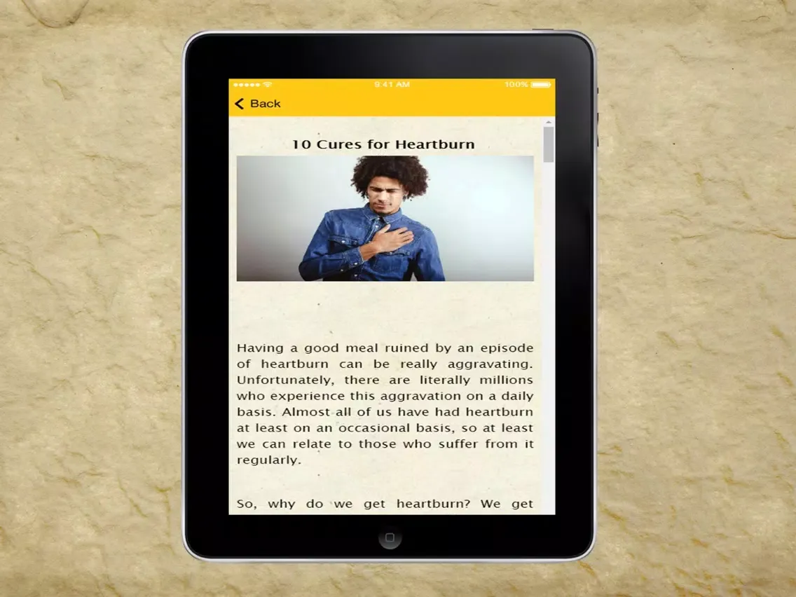 Heartburn Remedies iPad  स्क्रीनशॉट