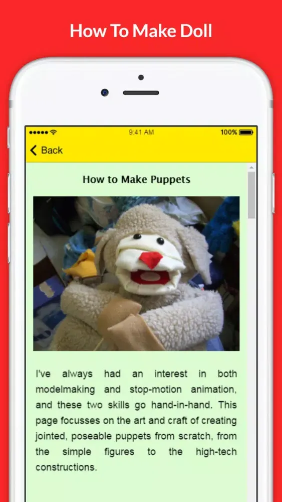 Screenshot di How To Make Doll - Doll Making Tutorials and Tips