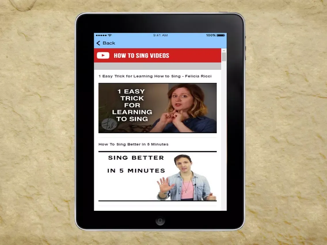 Captures d'écran de How To Sing - Singing Without Fear iPad 