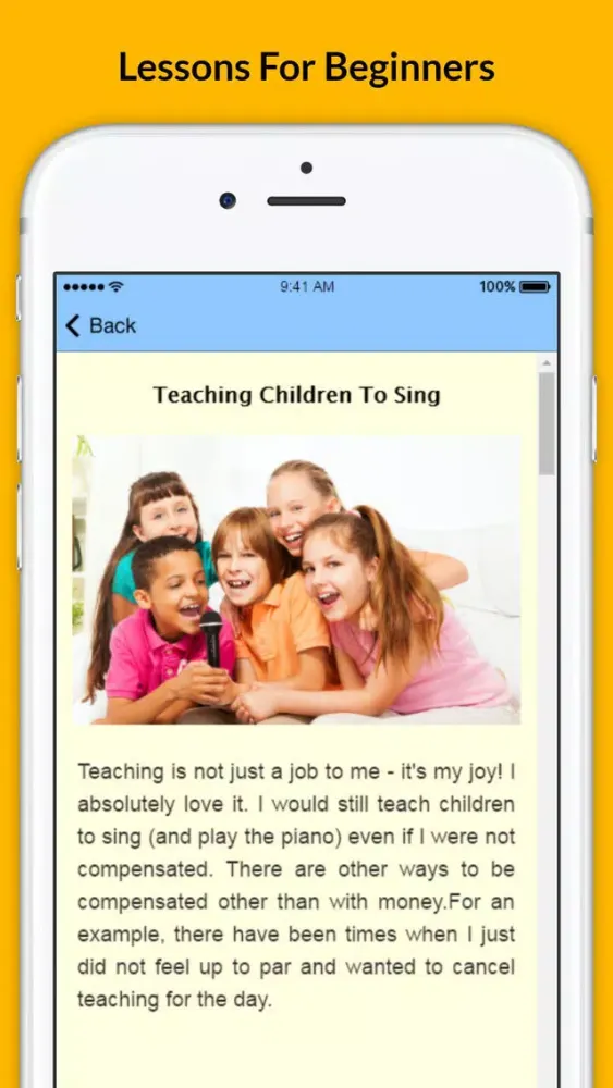 Captures d'écran de How To Sing - Singing Without Fear