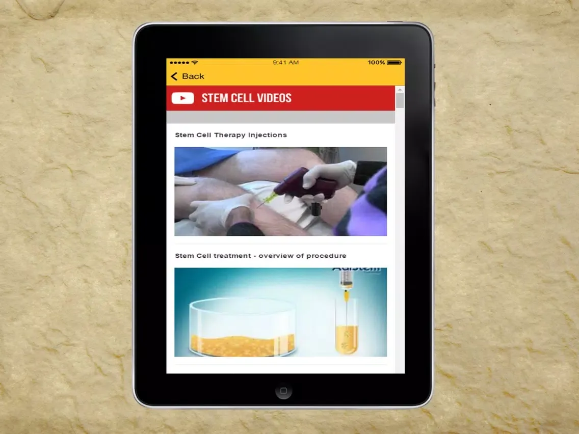 Ảnh chụp màn hình của Stem Cell Therapy - Anti aging Treatment iPad 