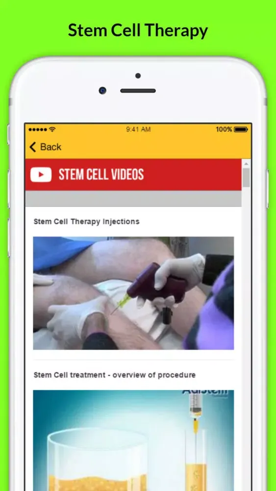 Ảnh chụp màn hình của Stem Cell Therapy - Anti aging Treatment