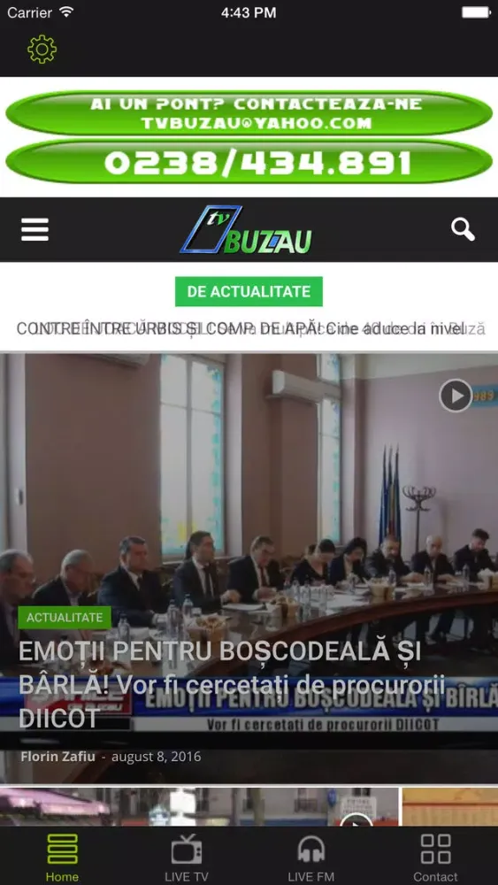 Tangkapan skrin TV Buzau