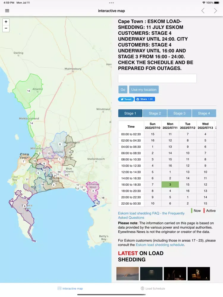 Load Shedding South Africa iPad  Screenshots