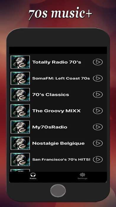 70s Music+ Ekran Görüntüleri