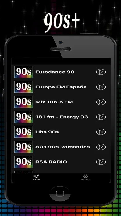 Capturas de tela do 90s+