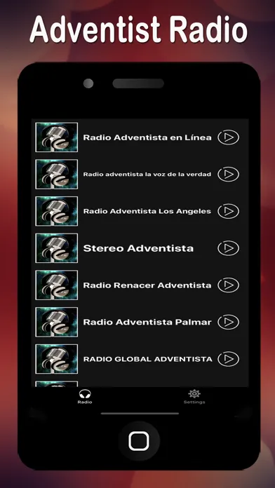 Tangkapan skrin Adventist Radio