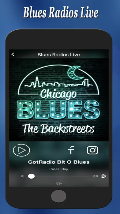Blues Radios Live 스크린샷