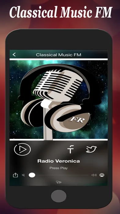 Capturas de tela do Classical Music FM