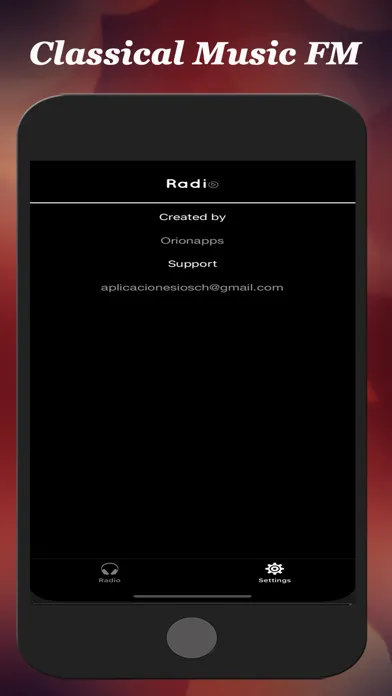Capturas de tela do Classical Music FM
