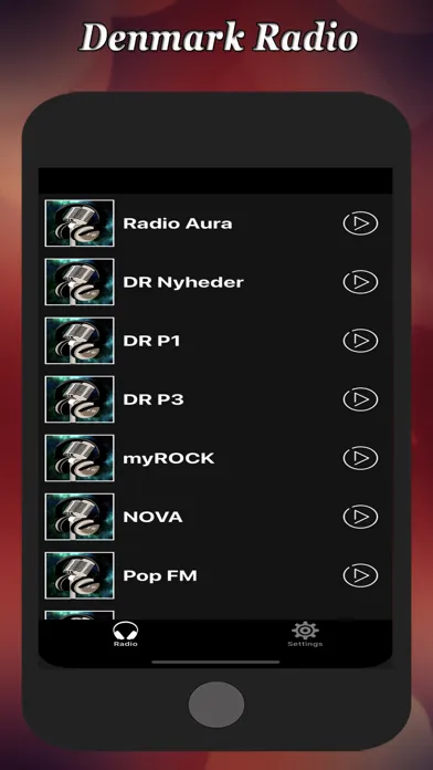Capturas de pantalla de Denmark Radio