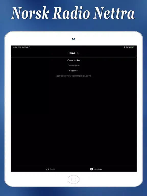 Norsk Radio Nettra iPad  Screenshots