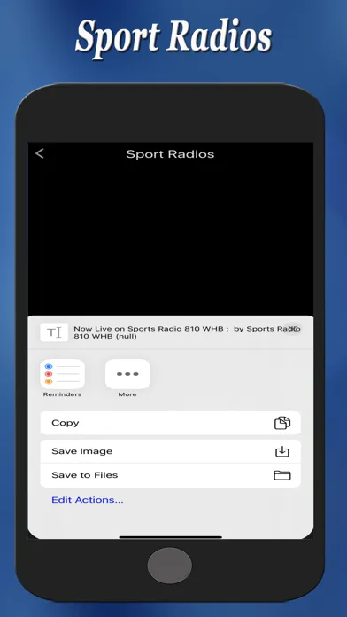 Capturas de pantalla de Sport Radios
