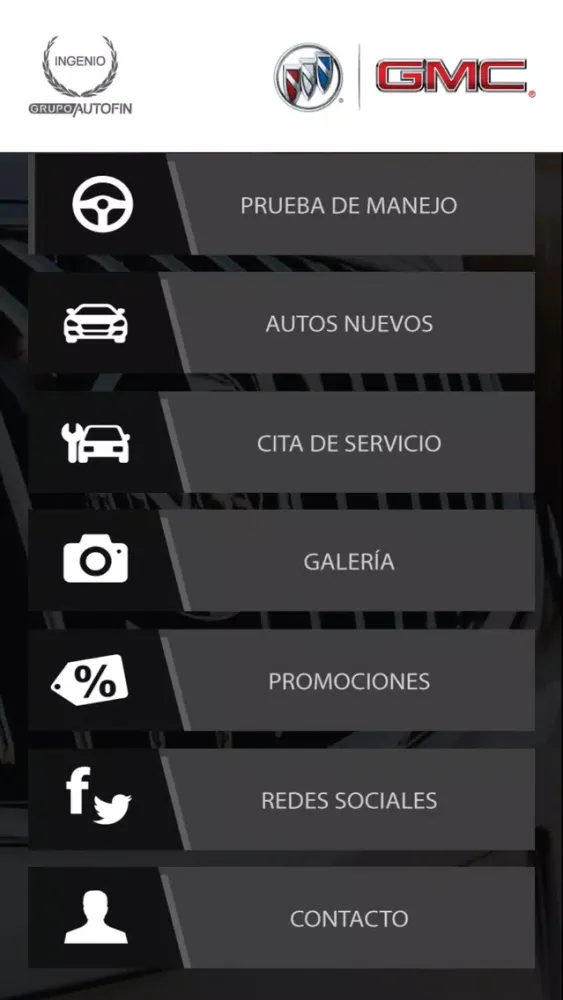 Ảnh chụp màn hình của GMC Ingenio
