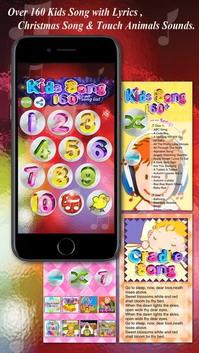 Kids Song 160+ Songs & Lyrics سکرین شاٹس